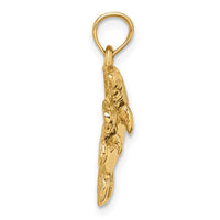 Load image into Gallery viewer, 14k Polished Double Manatee Pendant
