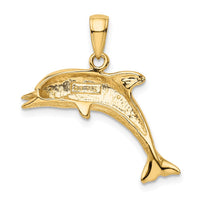 Load image into Gallery viewer, 14k Jumping Dolphin Pendant
