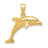 Load image into Gallery viewer, 14k Jumping Dolphin Pendant
