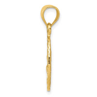 Load image into Gallery viewer, 14K Dolphin and Palm Tree Pendant
