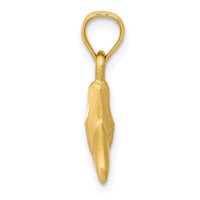 Load image into Gallery viewer, 14K 3D Whale Tail Pendant
