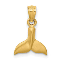 Load image into Gallery viewer, 14K 3D Whale Tail Pendant
