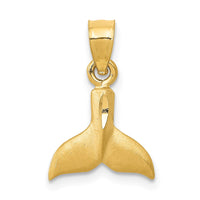 Load image into Gallery viewer, 14K 3D Whale Tail Pendant
