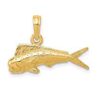 Load image into Gallery viewer, 14k Mahi Mahi Fish Pendant
