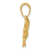 Load image into Gallery viewer, 14k Open Mouthed Bass Fish Pendant
