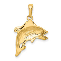 Load image into Gallery viewer, 14k Jumping Bass Fish Pendant
