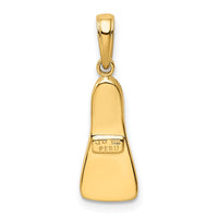 Load image into Gallery viewer, 14K  3D Scuba Flipper Pendant
