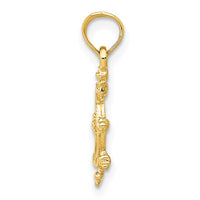 Load image into Gallery viewer, 14k Ship Wheel Pendant
