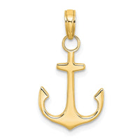 Load image into Gallery viewer, 14k Anchor Pendant
