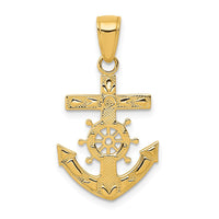 Load image into Gallery viewer, 14k Mariner&#39;s Cross Pendant
