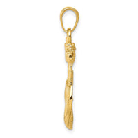 Load image into Gallery viewer, 14k Anchor w/Rope Pendant
