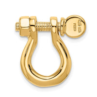 Load image into Gallery viewer, 14K  3D Large Shackle Link Pendant
