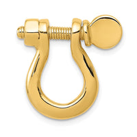 Load image into Gallery viewer, 14K  3D Large Shackle Link Pendant
