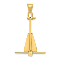 Load image into Gallery viewer, 14K  3D Moveable Anchor Pendant
