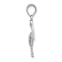 Load image into Gallery viewer, 14K White Gold Standing Pelican Charm
