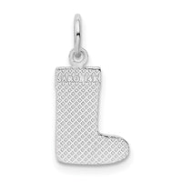 Load image into Gallery viewer, 14k White Gold Christmas Stocking Charm
