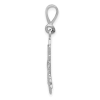 Load image into Gallery viewer, 14k White Gold Sun Charm
