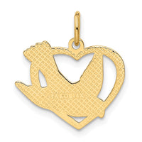 Load image into Gallery viewer, 14k Peace Bird Charm
