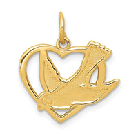 Load image into Gallery viewer, 14k Peace Bird Charm
