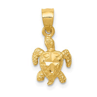 Load image into Gallery viewer, 14K Turtle Pendant
