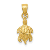Load image into Gallery viewer, 14K Turtle Pendant
