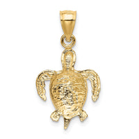 Load image into Gallery viewer, 14K Turtle Pendant
