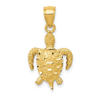 Load image into Gallery viewer, 14K Turtle Pendant
