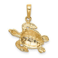 Load image into Gallery viewer, 14k Sea Turtle Pendant

