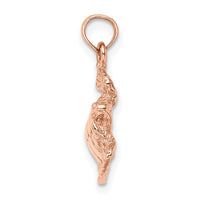 Load image into Gallery viewer, 14k Rose Gold Textured Sea Turtle Charm
