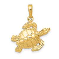 Load image into Gallery viewer, 14k Sea Turtle Pendant

