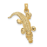 Load image into Gallery viewer, 14k Moveable Alligator Pendant
