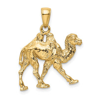 Load image into Gallery viewer, 14k  3D Camel Pendant
