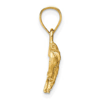 Load image into Gallery viewer, 14K Diamond-cut Buffalo Pendant
