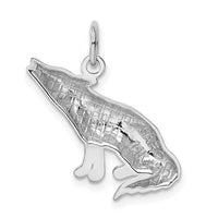 Load image into Gallery viewer, 14k White Gold Wolf Charm
