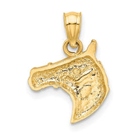 Load image into Gallery viewer, 14K Diamond-cut Horse Pendant
