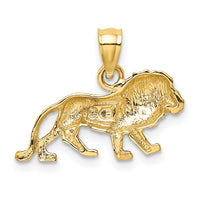 Load image into Gallery viewer, 14K Diamond-cut Lion Pendant
