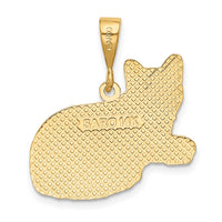 Load image into Gallery viewer, 14k Russian Blue Cat Pendant
