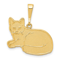 Load image into Gallery viewer, 14k Russian Blue Cat Pendant
