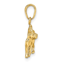 Load image into Gallery viewer, 14k Boston Terrier Dog Pendant
