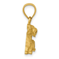 Load image into Gallery viewer, 14K Diamond-cut Dachshund Pendant
