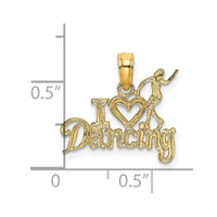 Load image into Gallery viewer, 14K I HEART DANCING W/Dancer Charm
