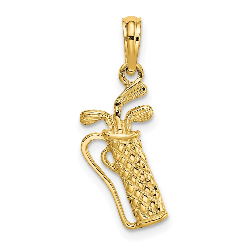 14k Golf Bag w/ Clubs Charm