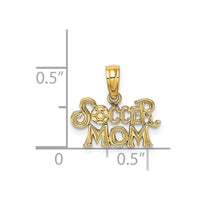 Load image into Gallery viewer, 14K SOCCER MOM Charm
