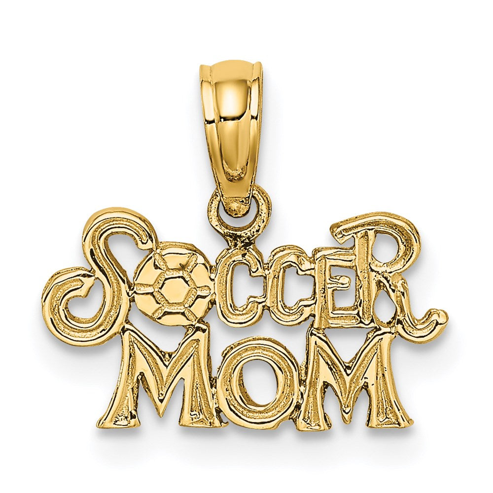 14K SOCCER MOM Charm