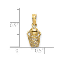 Load image into Gallery viewer, 14k Basketball w/Net Charm
