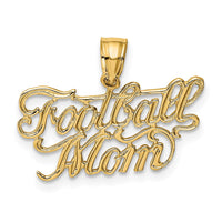 Load image into Gallery viewer, 14K FOOTBALL MOM Charm
