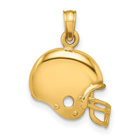 Load image into Gallery viewer, 14k Football Helmet Pendant
