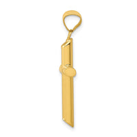 Load image into Gallery viewer, 14k 3-D Polished Hollow Cross Pendant
