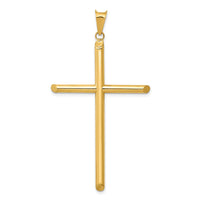 Load image into Gallery viewer, 14k 3-D Polished Hollow Cross Pendant
