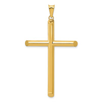 Load image into Gallery viewer, 14k 3-D Polished Hollow Cross Pendant
